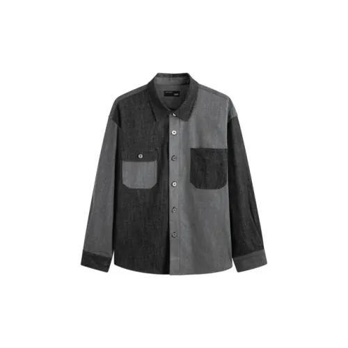 GXG Shirts Men Black Gray