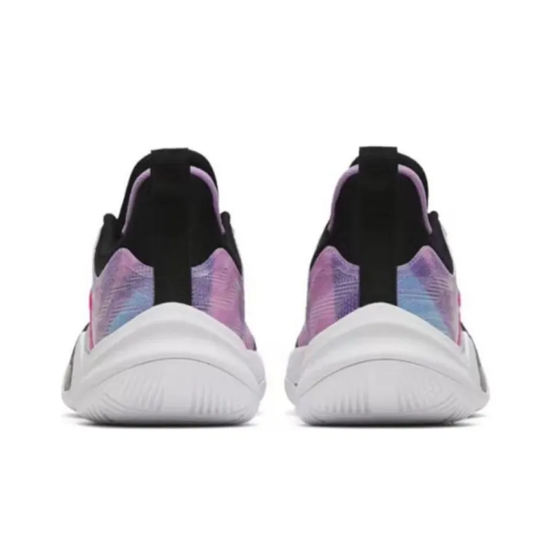 Anta Crazy 4 Team Cushioning Anti Slip And Wear Resistant Low Top Basketball Shoes Men's Purple Black-4