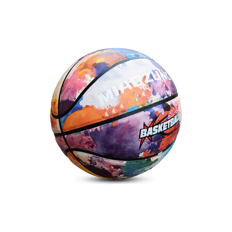 MIAOZUNG PU Basketball Graffiti Color Size 7 Training-1