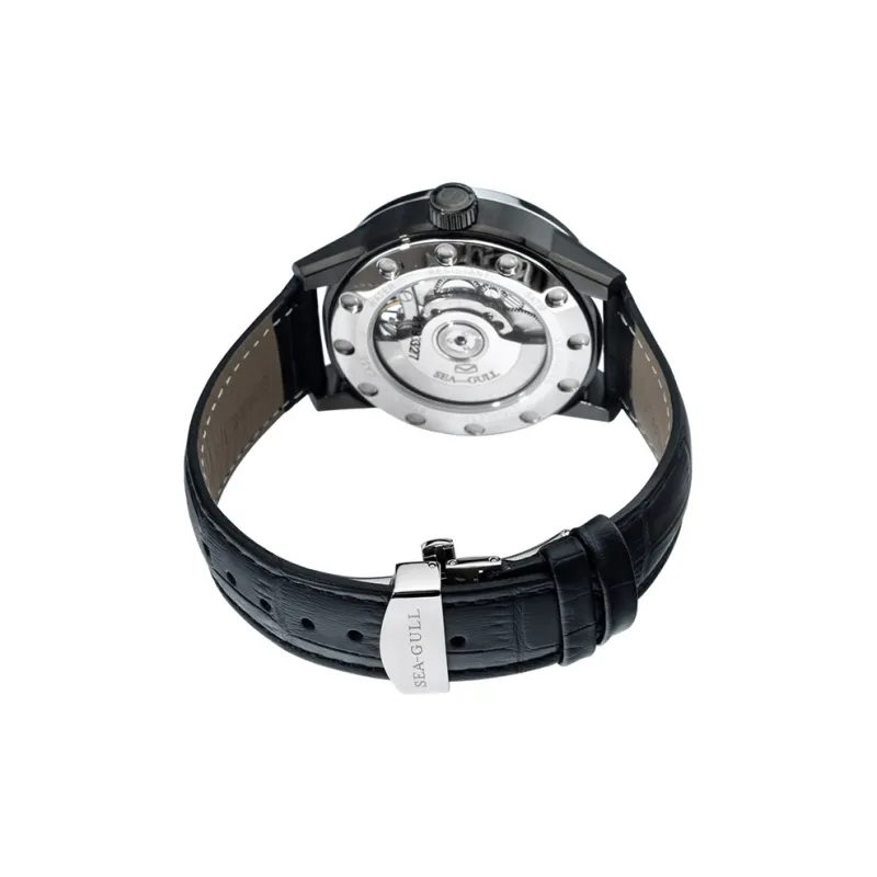 Sea Gull LE BRASSUS Automatic Mechanical Movement Watch Men's Watches Black Dial-22