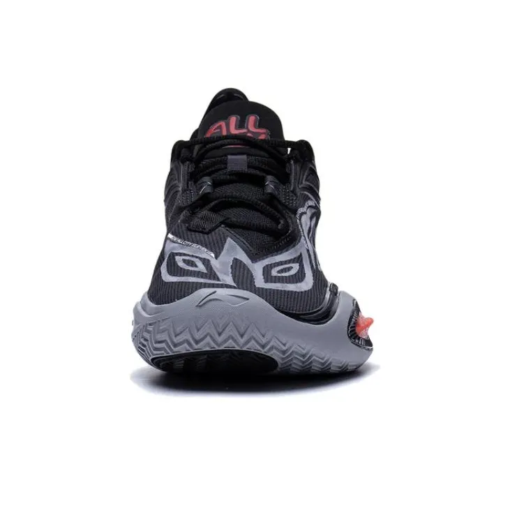 LiNing All City 11 V2 Anti Slip Wear Resistant Low Top Basketball Shoes Men's Black-3