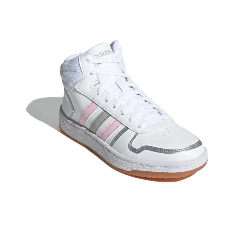 Adidas Neo Hoops 2.0 Mid 'White Pink Grey' Women's-2