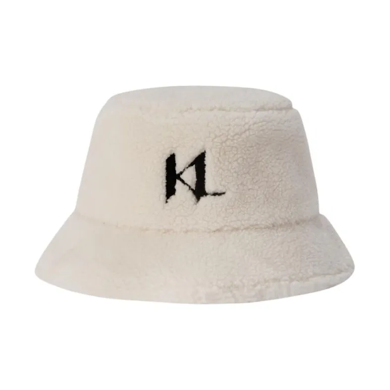 KARL LAGERFELD Polyester Bucket Hats Unisex White-0