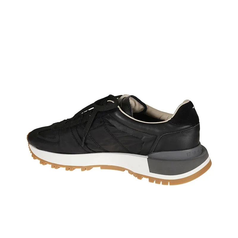 Maison Margiela Panelled Lace Up Sneakers-4