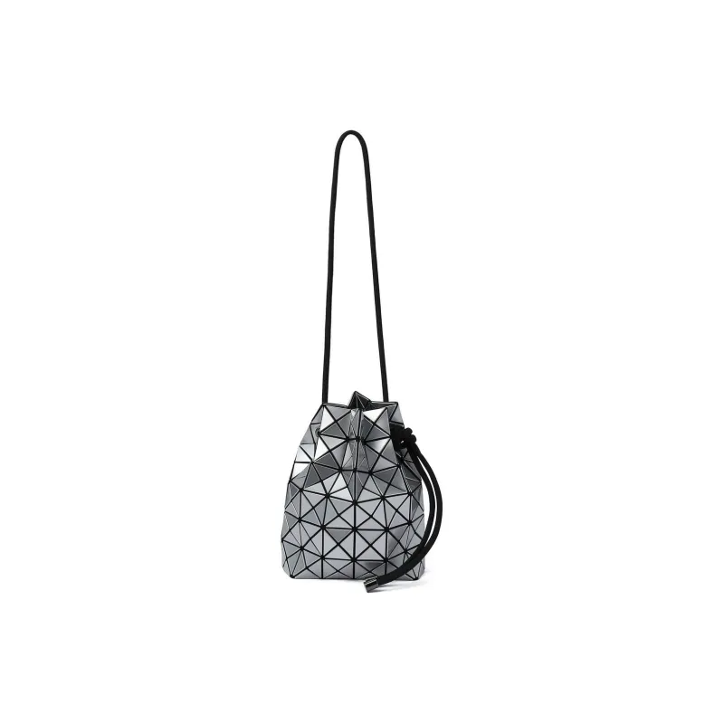 ISSEY MIYAKE Polyvinyl Chloride Bucket Bags Shoulder Bag Crossbody Bag Women's Silver-0