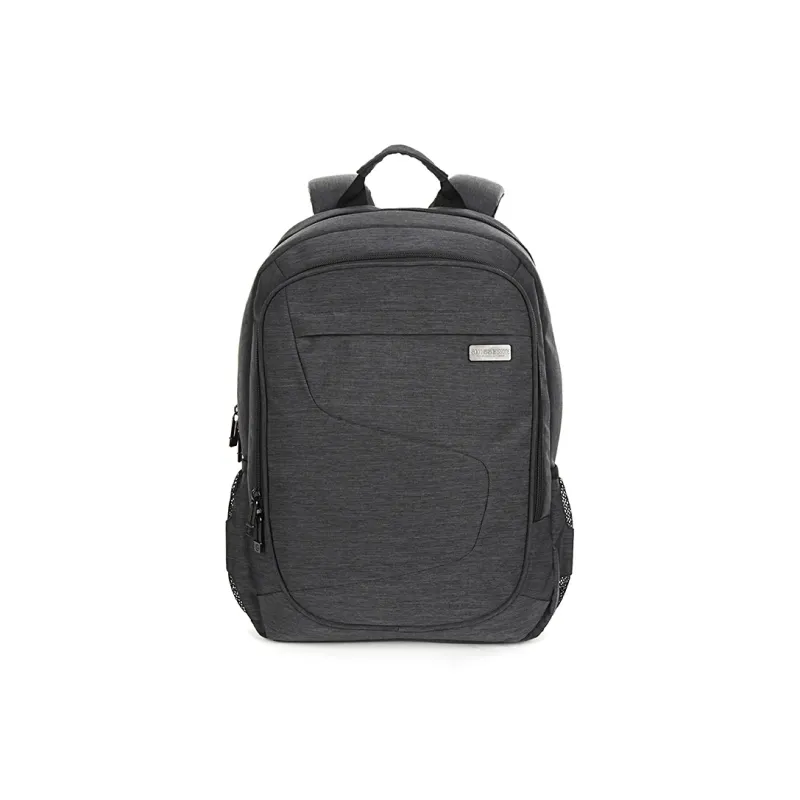 SUISSEWIN Polyester Student Backpack Laptop Bag Regular Unisex Black/Gray-3