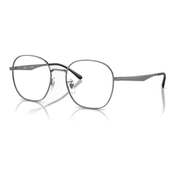 RayBan Metal Irregular Shape Eyeglass Frames Unisex Gray