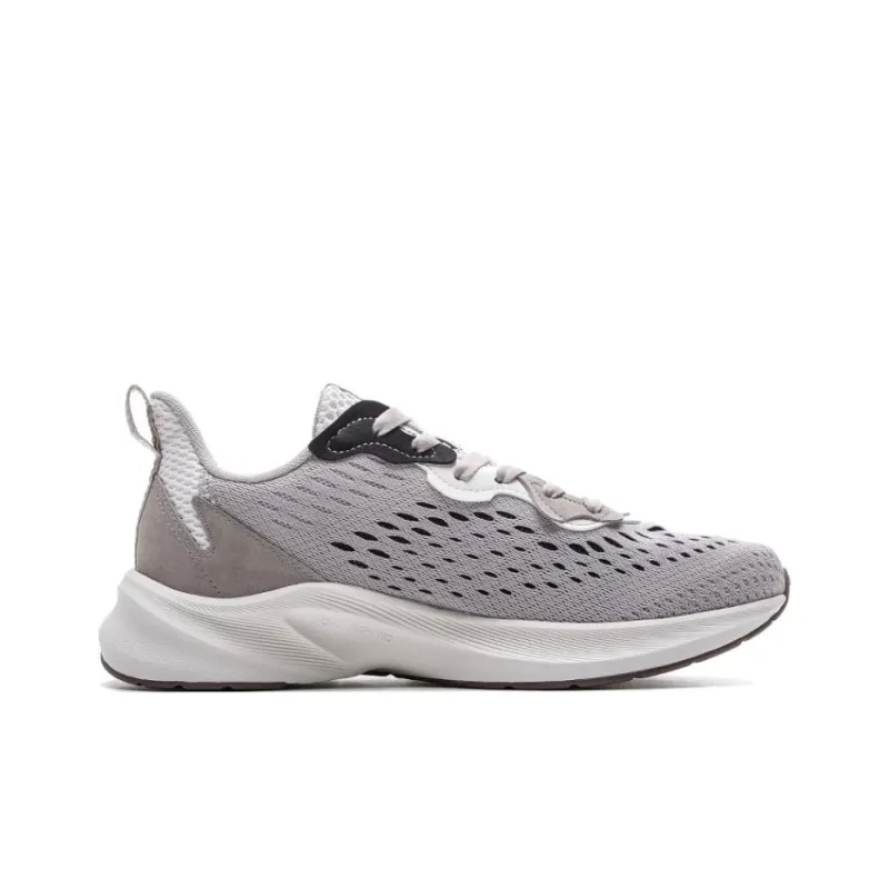 QIAODAN Cushioning Wear Resistant Low Top Running Shoes Men's Pumice/Black-1