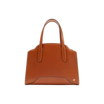 Loro Piana Sesia Calfskin Tote Bag Shopping Bag Shoulder Bag Crossbody Bag Handbag Medium Size Women's Brown