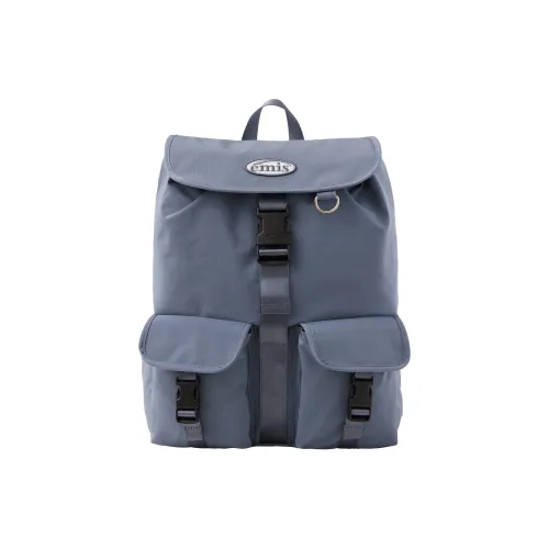 Emis Nylon Backpack Regular Unisex Gray Blue