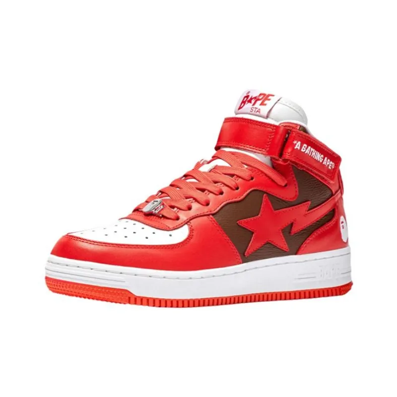 BAPE A BATHING APE Bape Sta Mid Red 2022-1