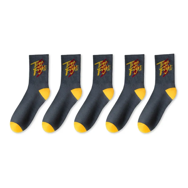 LUOLIAN Mid Calf Socks Men's 5 Pack-8