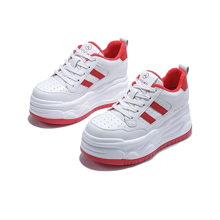 Junjali Wear-Resistant Lightweight Height Increasing Low-Top Casual Shoes Women's-2