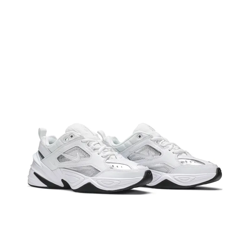Nike M2K Tekno White Metallic Silver Black Women's-3