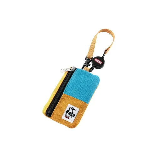 CHUMS Card Holders Blue With Mustard Yellow Accents