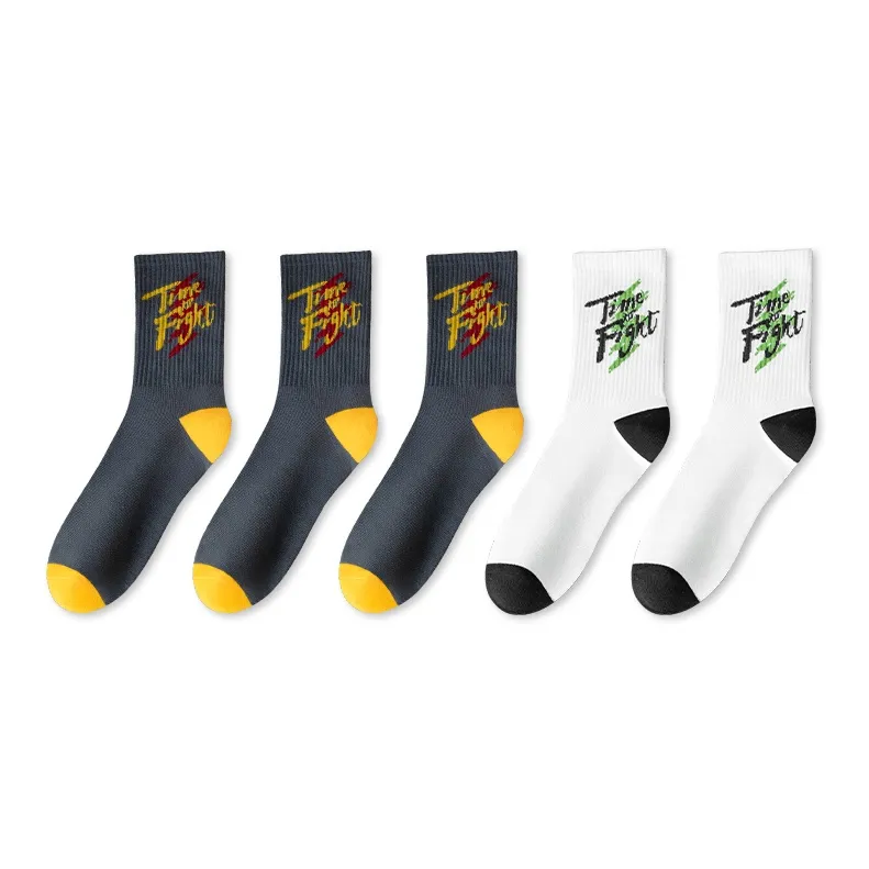 LUOLIAN Mid Calf Socks Men's 5 Pack-4