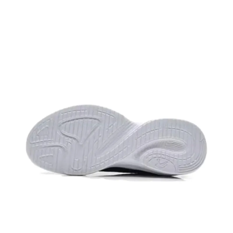 QIAODAN Wear Resistant Running Shoes Men's White Black-4