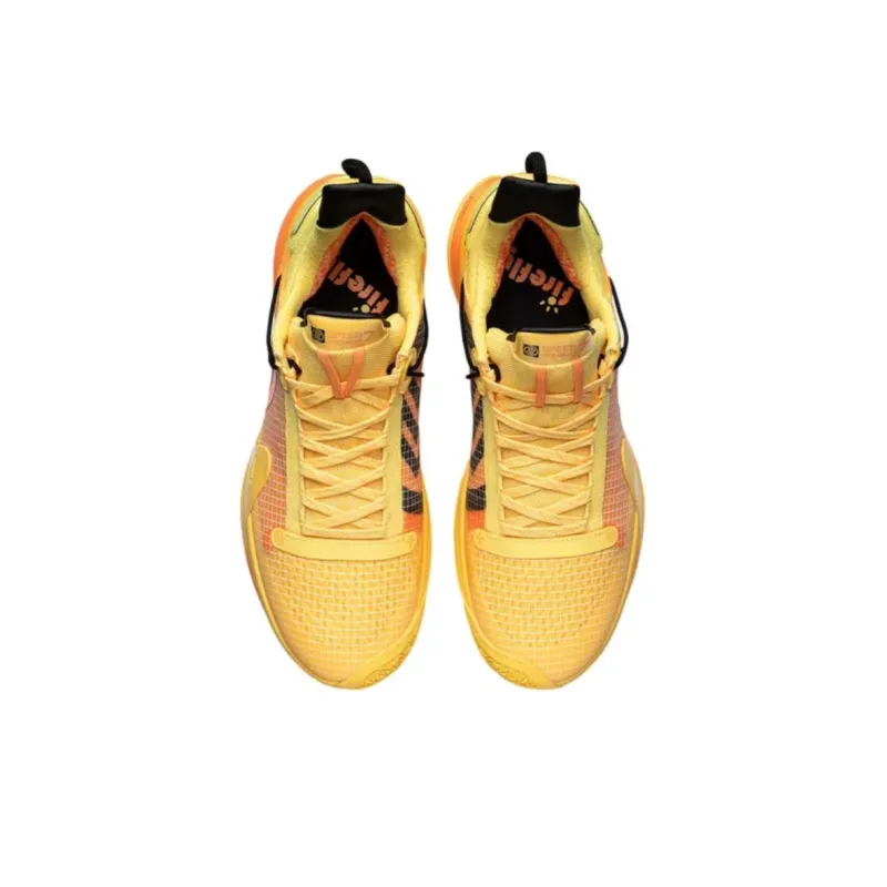 LiNing Blitz 7 Premium Premium Cushioning Anti Slip And Wear Resistant Low Top Basketball Shoes Men's Yellow-3