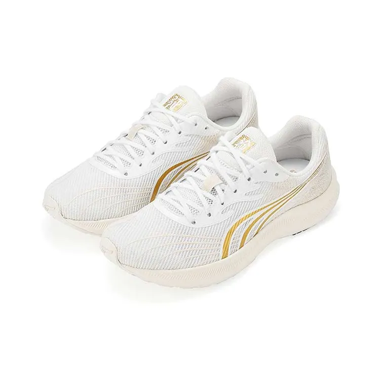 DO WIN Journey To The Second Generation Running Shoes Unisex Low Top White Gold-3