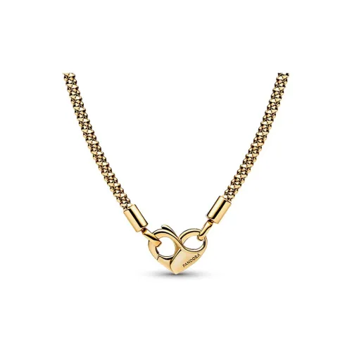 Pandora Gold-Plated Copper-Silver Alloy Necklaces Women's Gold