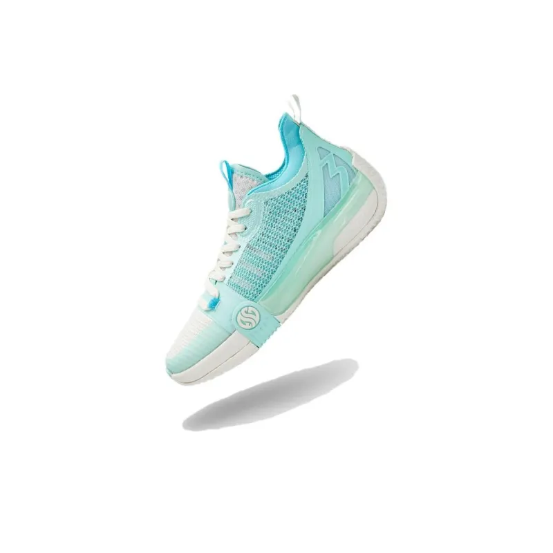 361° Zen 3 Basketball Shoes Women's Mid Top Feather White/Wave Green-1