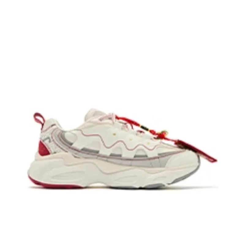 QIAODAN Wear Resistant Low Top Casual Shoes Women's Iron Red-1