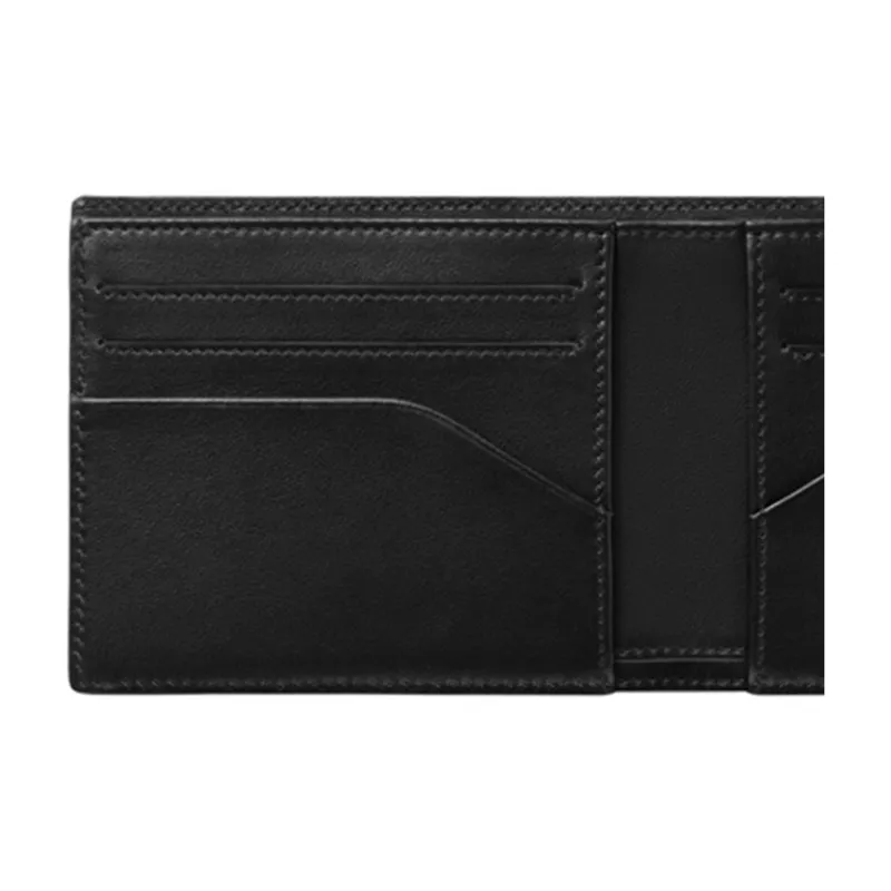 MONTBLANC Cow Leather Wallet Men's Blue/Black-2