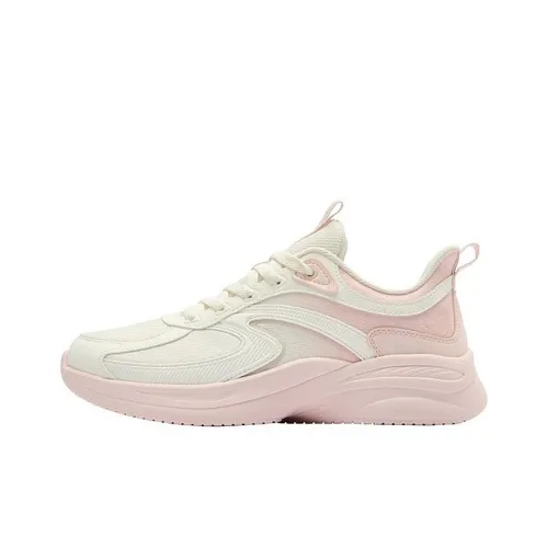 QIAODAN Running Shoes Women's Low-Top Beige/Pink