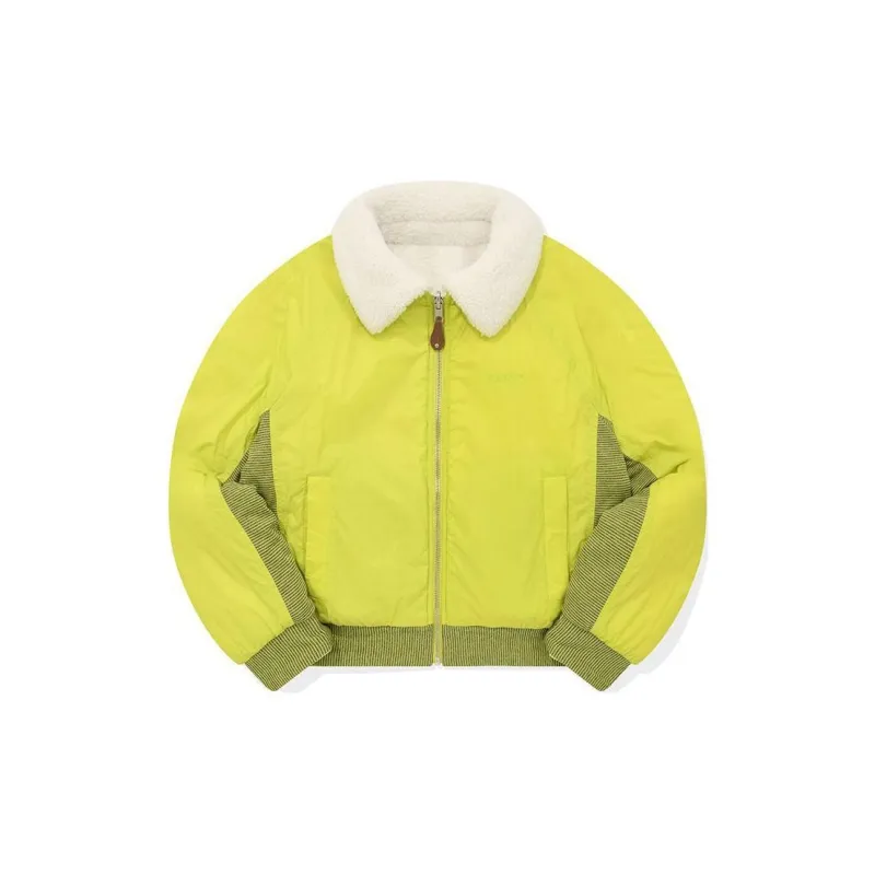 Kirsh FW23 Velvet feel Coat Women's Lime Gray-1