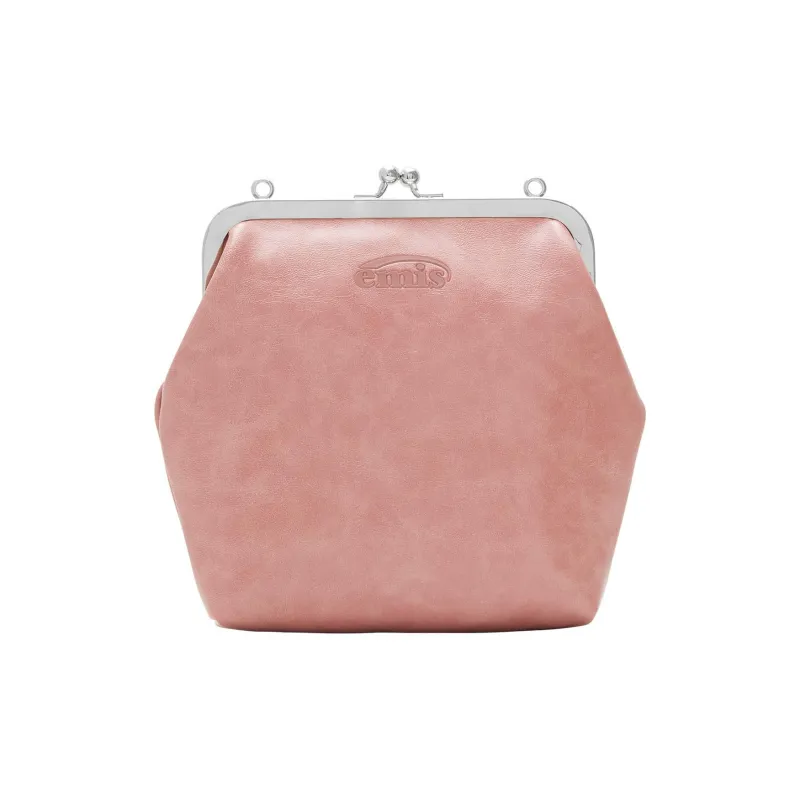 Emis Polyurethane Shoulder Bag Women's Pink-0