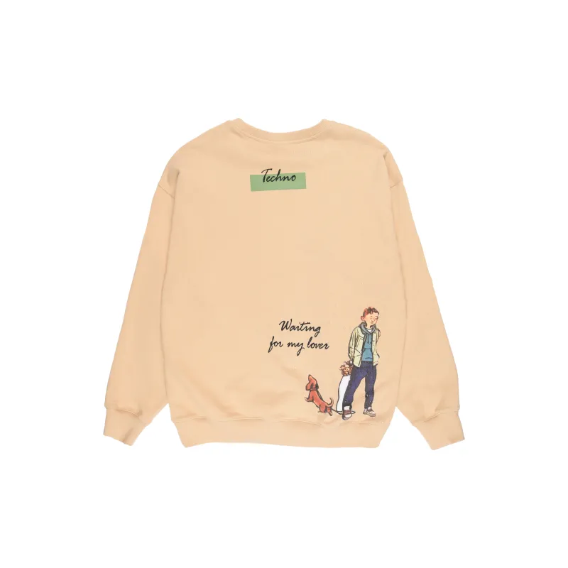 TCH SS24 Store Exclusive Model Sweatshirt Unisex Khaki-1