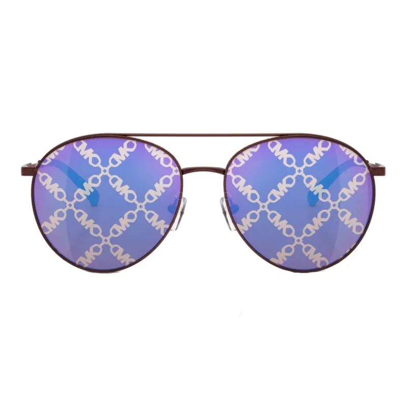 MICHAEL KORS Metal Aviator Sunglasses Women's Red-1