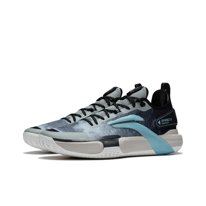 LINING Speed 9 Premium Basketball Shoes Men Low Top Gray-2