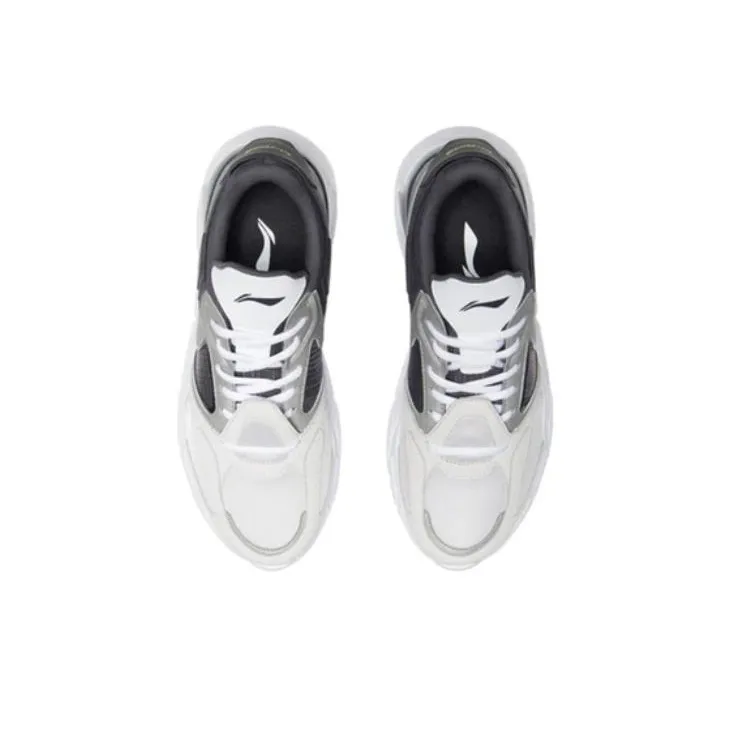 LiNing Shock Absorbers With Slip Resistant And Abrasion Resistant Properties Low Top Running Shoes Men's Antarctic Gray-3