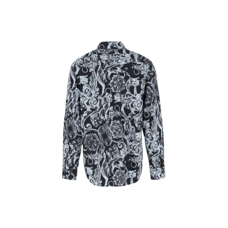 VERSACE Barocco print Cotton Shirt-1
