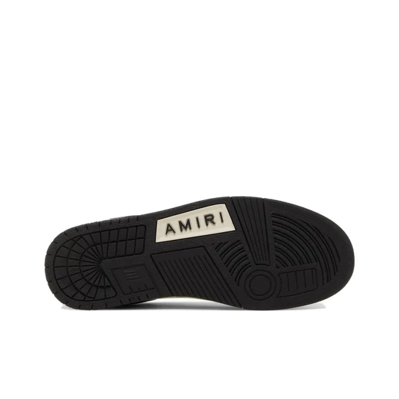 AMIRI Skel Top Low 'Black White'-4