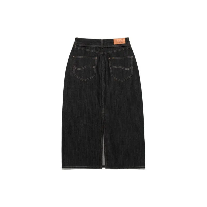 Lee Denim Long Skirts Women's Black-1