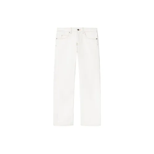 OFF-WHITE Contrast-stitching Straight-leg Jeans