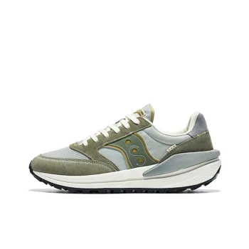 Saucony JAZZ RENEW Anti Slip Wear Resistant Low Top Casual Running Shoes Unisex Gray Green