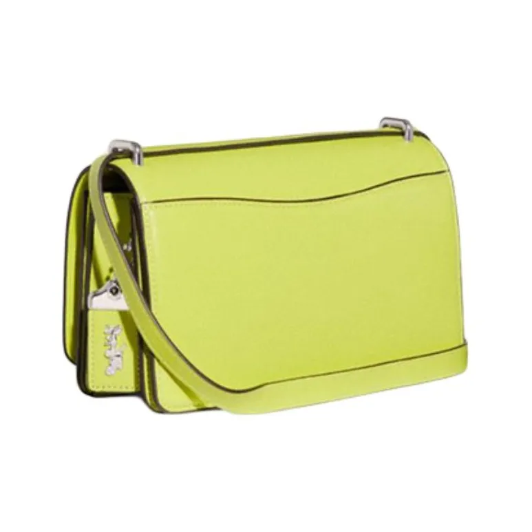 COACH Bandit Cow Leather Crossbody Bag Shoulder Bag Women's Neon Yellow-1