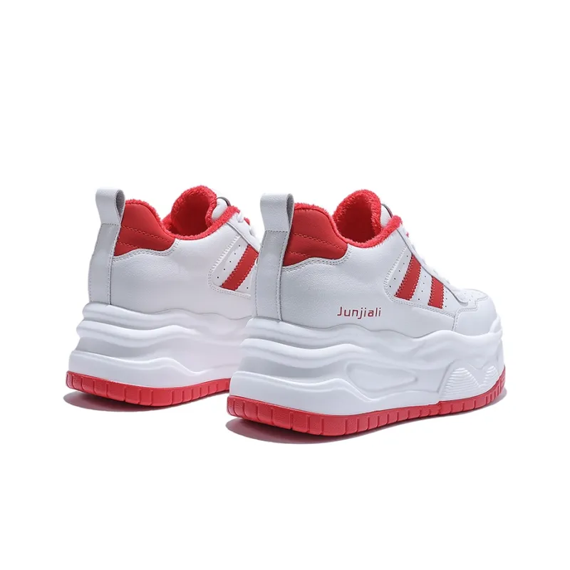 Junjali Wear-Resistant Lightweight Height Increasing Low-Top Casual Shoes Women's-1