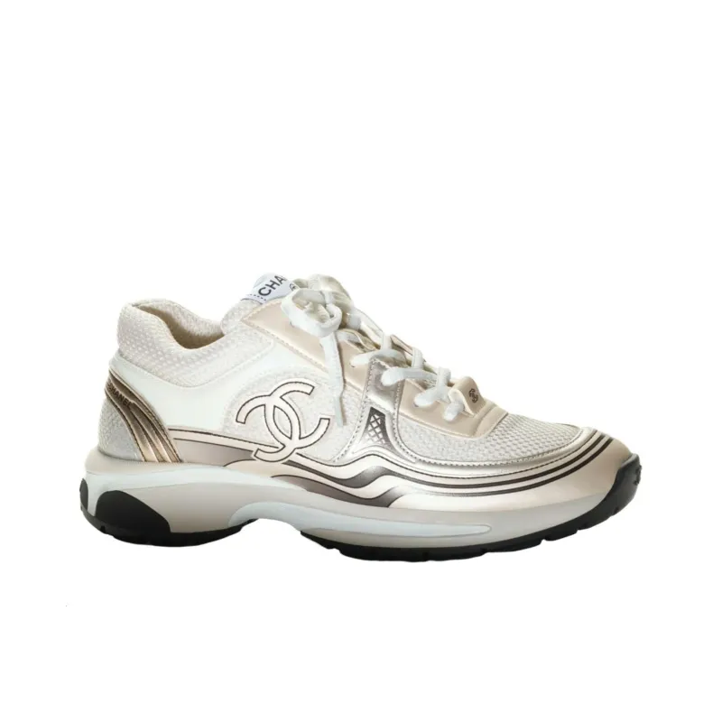 CHANEL Women's Sneaker 'Ivory Silver' Women's-1