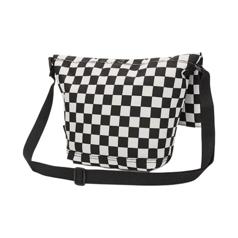 Vans Polyester Messenger Bag Shoulder Bag Crossbody Bag Regular Unisex Black & White-2