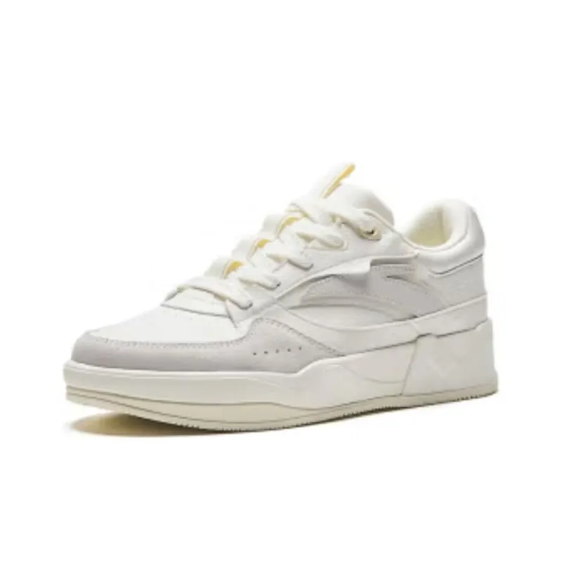 Anta C37 Series Slip Resistant Shock Absorbers Low Top Skateboard Shoes Women's White-1