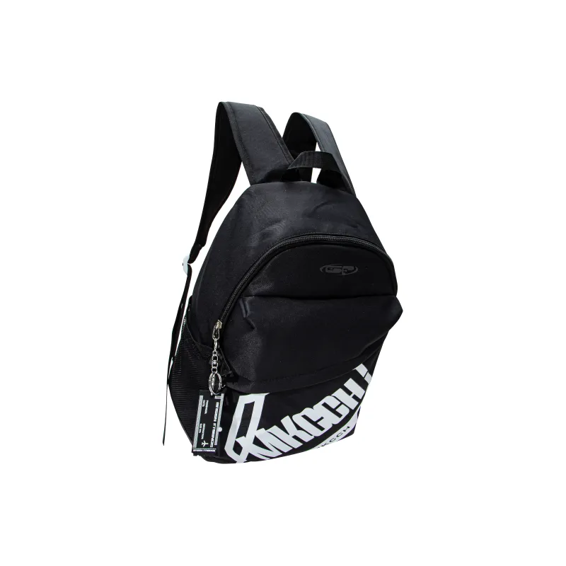 GF Nylon Backpack Large Size Unisex Black/White-4
