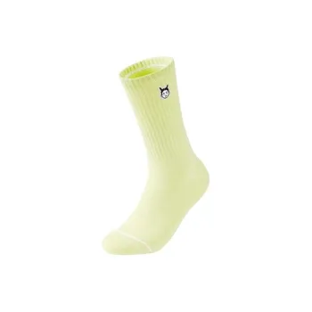 QIAODAN Knee High Socks Unisex 1 Pack Electric Glow Green