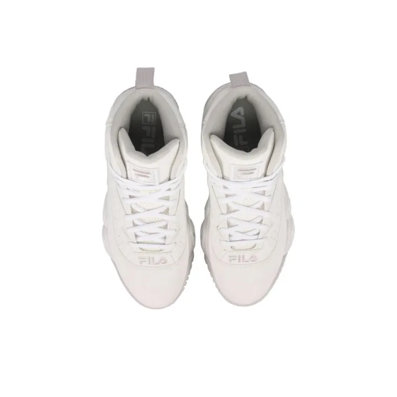 FILA Mashburn Durable Breathable Mid-Top Vintage Basketball Shoes Men's Beige-5