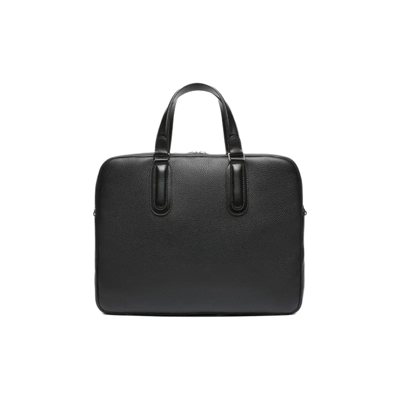 BALLY Grained Leather Handbags Briefcases Men's Black-2