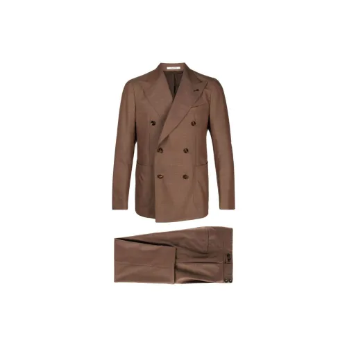 Tagliatore Business Suits Men Chocolate