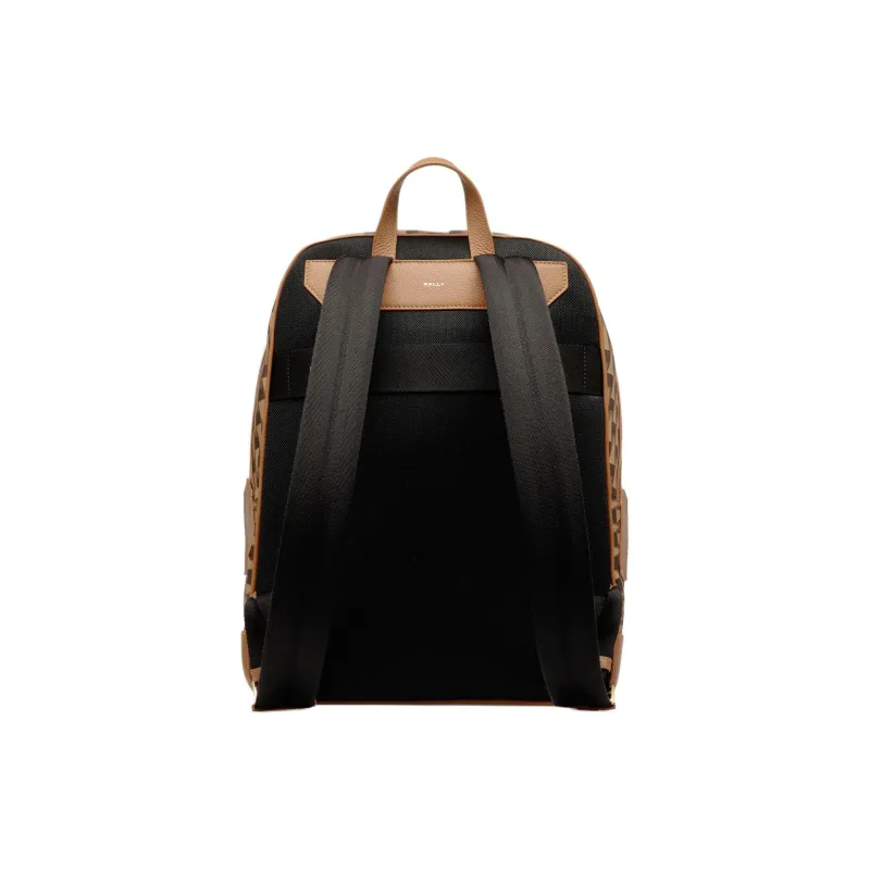 BALLY TPU Backpack Dual Strap Pack Men's Beige Brown-2